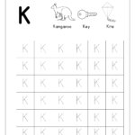 Free English Worksheets  Alphabet Tracing Capital Letters And Letter K Worksheets For Kindergarten