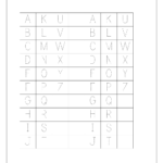 Free English Worksheets  Alphabet Tracing Capital Letters For Alphabet Letters Worksheets