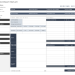 Free Estimate Templates | Smartsheet Along With Quantity Surveyor Excel Spreadsheets