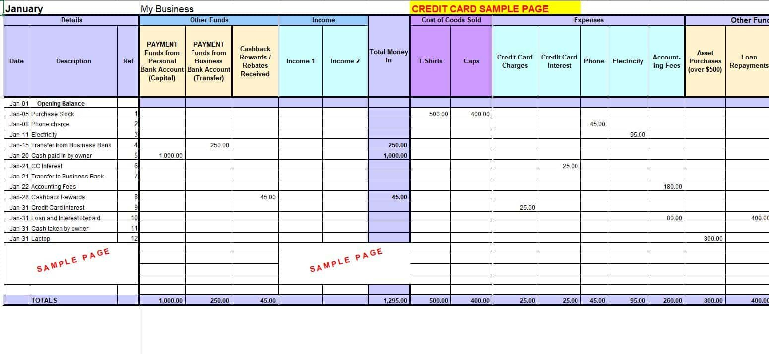 Free Excel Bookkeeping Templates Intended For Cash Basis Accounting Spreadsheet