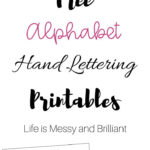 Free Hand Lettering Alphabet Practice Printables Or Alphabet Practice Worksheets
