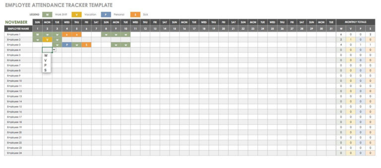 Free Human Resources Templates In Excel pertaining to Paid Time Off ...