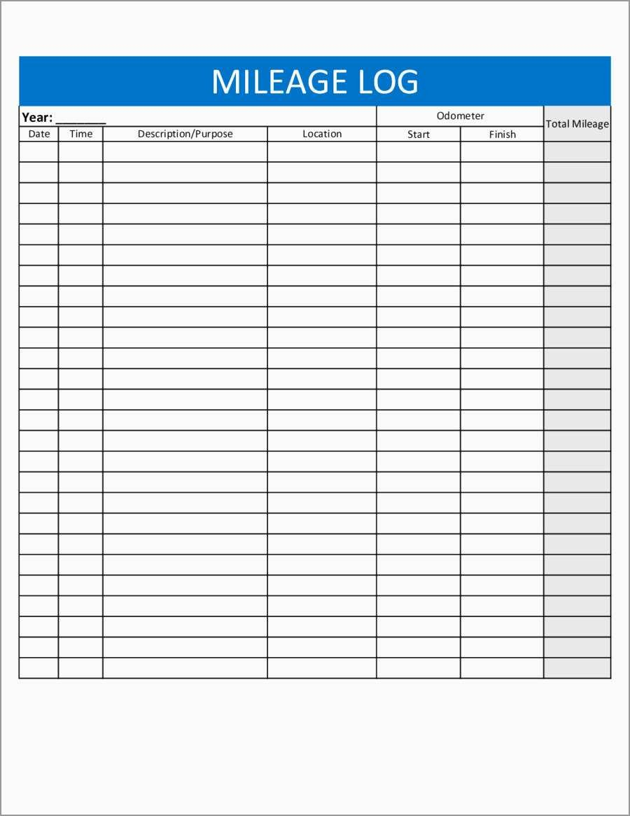 Free Ifta Excel Template Awesome Mileage Record Sheet  Best Of Template Or Mileage Worksheet For Taxes