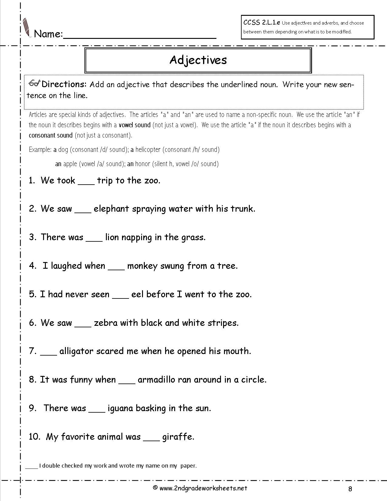 Free Languagegrammar Worksheets And Printouts Within Grade 4 Language Arts Worksheets