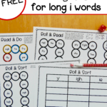 Free Long I Reading Games For Y Ie And Igh Words  The Measured Mom Along With Y To Ied Worksheets