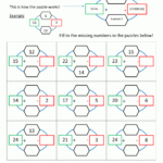 Free Math Puzzles  Addition And Subtraction Pertaining To 1St Grade Puzzle Worksheets