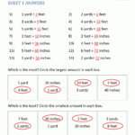 Free Math Sheets  Converting Customary Units Together With Measuring To The Nearest 1 4 Inch Worksheet
