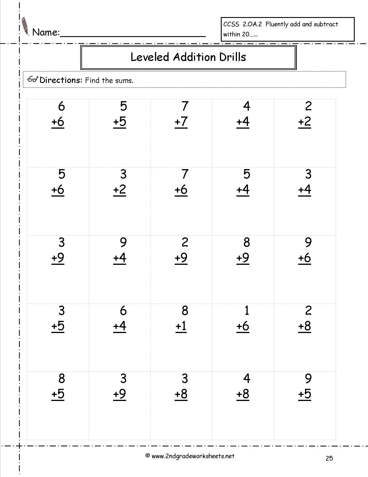 Free Math Worksheets And Printouts With Multiplication Worksheets 2Nd Grade Printables