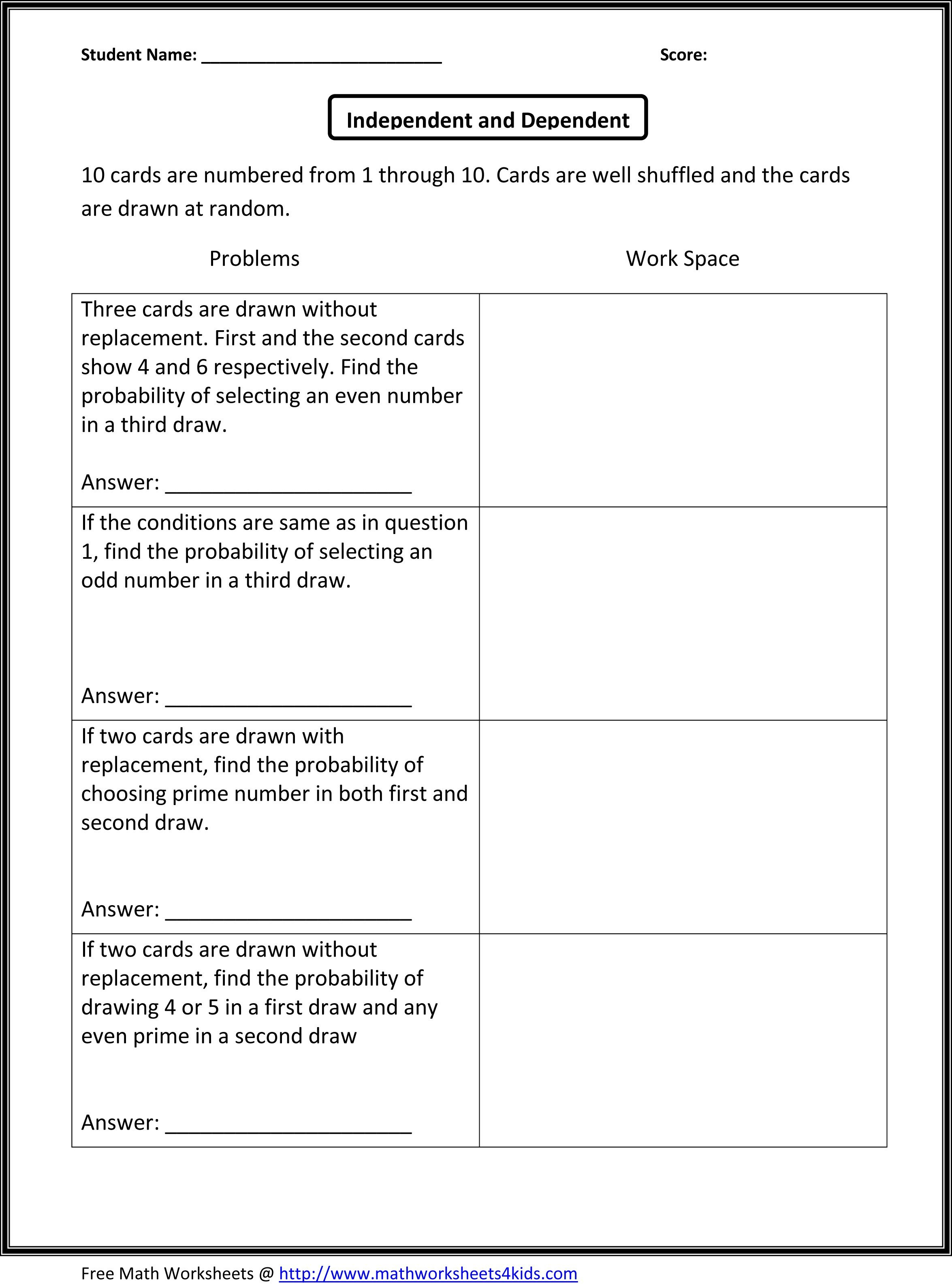 Free Math Worksheets Printable For Eighth Grade Multiplication Ta In 8Th Grade Math Slope Worksheets