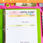 Free Monthly Budget Printable For Kids  Carrie Elle For Thanksgiving Budget Worksheet