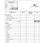 Free Monthly Budget Spreadsheet Late Pdf Excel Uk Lates For  Smorad For Home Budget Worksheet Pdf