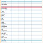Free Monthly Budget Spreadsheet Personal Excel Templates For Together With Blank Budget Worksheet Printable