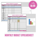 Free Monthly Budget Template   Frugal Fanatic Inside Monthly Expense Spreadsheet Template