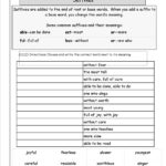 Free Prefixes And Suffixes Worksheets From The Teacher's Guide For Prefix And Suffix Worksheets 5Th Grade