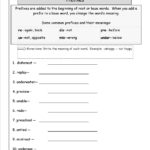 Free Prefixes And Suffixes Worksheets From The Teacher's Guide In Prefix Worksheets 3Rd Grade