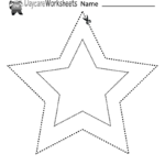 Free Preschool Star Cutting Practice Worksheet As Well As Free Cutting Worksheets