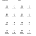 Free Printable Addition Worksheet For Second Grade In Second Grade Preparation Worksheets