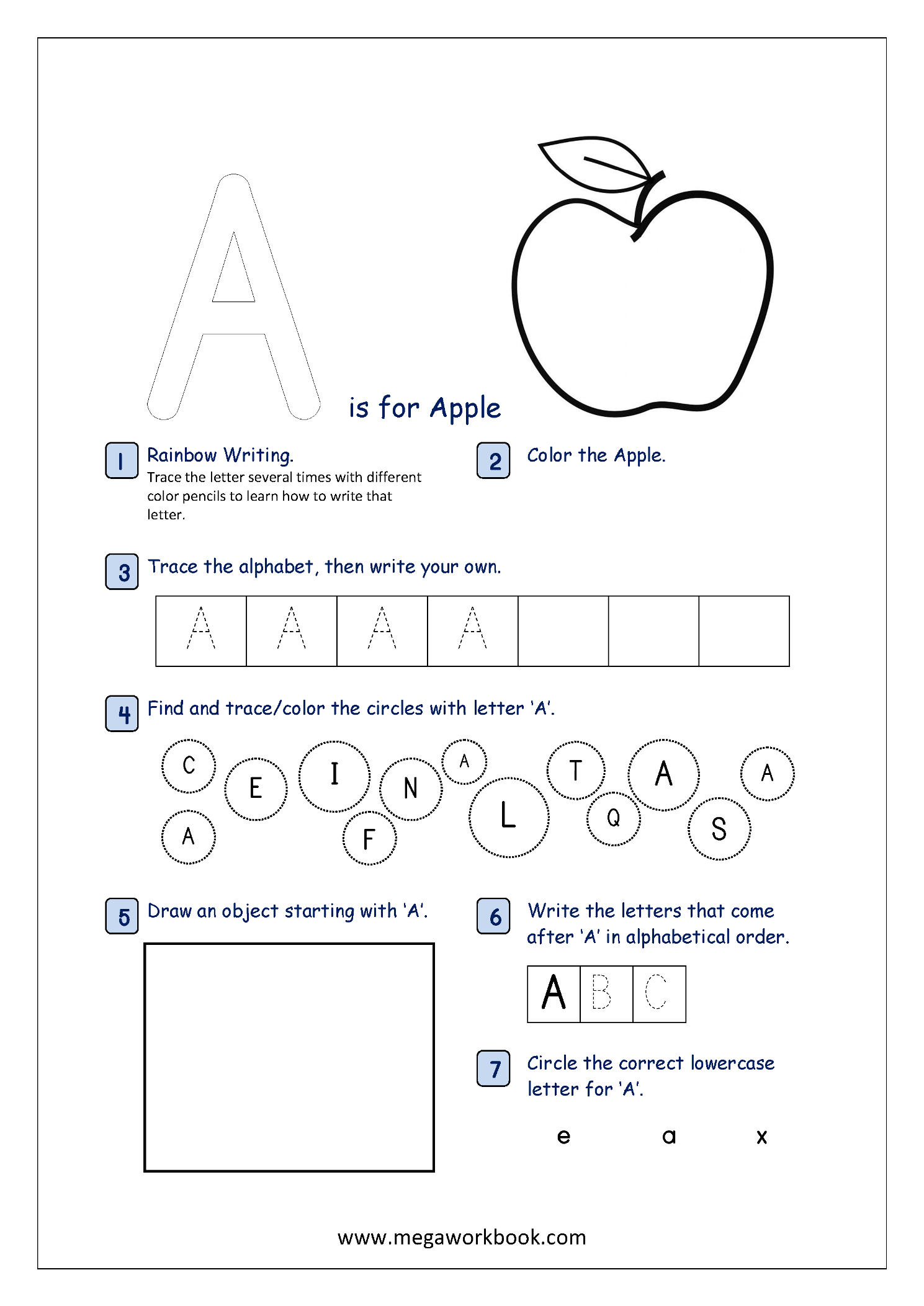 Free Printable Alphabet Recognition Worksheets For Capital Letters With Preschool Letter Recognition Worksheets