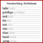 Free Printable Cursive Worksheets – Printabletemplates For 3Rd Grade Handwriting Worksheets