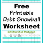 Free Printable Debt Snowball Worksheet | Living Frugally   Money ... Also Debt Repayment Spreadsheet