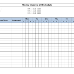 Free Printable Employee Work Schedules | Weekly Employee Shift ... With Regard To Spreadsheet To Track Hours Worked