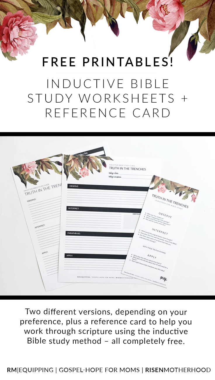 Free Printable Inductive Bible Study Worksheets  Companion Card Also Bible Study Worksheets