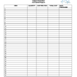Free Printable Inventory Sheets | Inventory Sheet   Doc | Ideas ... As Well As Convenience Store Accounting Spreadsheet