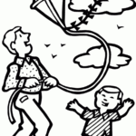 Free Printable Kite Coloring Pages For Kids Together With Kite Worksheets For Kindergarten