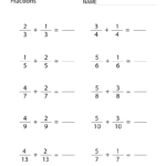 Free Printable Learning Fractions Worksheet For Fourth Grade Regarding Learning About Fractions Worksheets