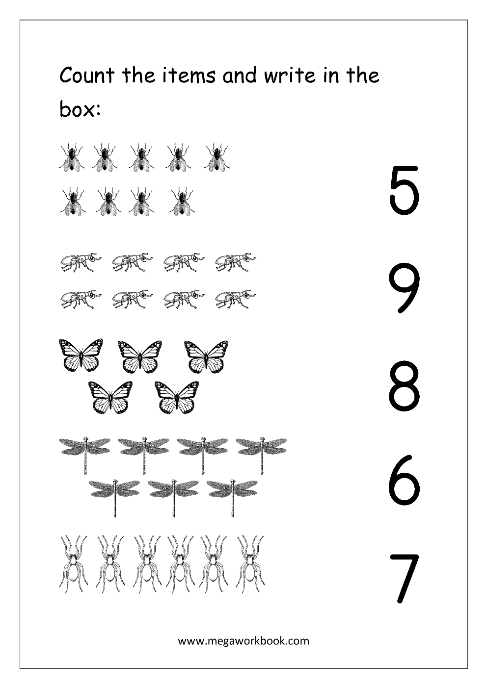 Free Printable Number Matching Worksheets For Kindergarten And Also Numbers 1 10 Worksheets
