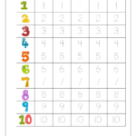 Free Printable Number Tracing And Writing 110 Worksheets  Number Or Writing Numbers Worksheet
