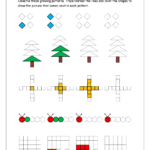Free Printable Pattern Recognition Worksheets  Color Patterns Pertaining To Growing Patterns Worksheets