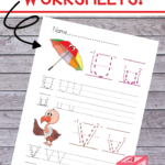 Free Printable Preschool Alphabet Worksheets  The Relaxed Homeschool Within Free Printable Alphabet Worksheets