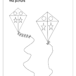 Free Printable Prewriting Tracing Worksheets For Preschoolers With Regard To Kite Worksheets For Kindergarten