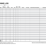 Free Printable Running Log   Demir.iso Consulting.co Within Ham Radio Logging Excel Spreadsheet