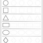 Free Printable Shapes Worksheets For Toddlers And Preschoolers Inside Preschool Tracing Worksheets