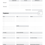 Free Printable Simple Monthly Budget Template Pdf Download Regarding Basic Budget Worksheet For Young Adults
