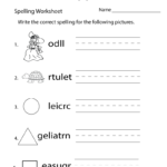 Free Printable Spelling Practice Worksheet With Spelling Practice Worksheets
