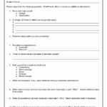 Free Printable Student Resume Template 9 Things You Most  Nyfamily With Resume Worksheet For High School Students