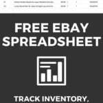 Free Reseller Spreadsheet Template For Ebay Poshmark Mercari | The ... As Well As Ebay And Amazon Sales Tracking Spreadsheet