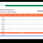 Free Restaurant Labor Calculator Template | 7Shifts For Labor Tracking Spreadsheet Templates