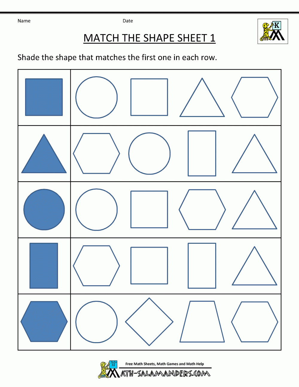 Free Shape Worksheets Kindergarten For Shapes Worksheets For Kindergarten