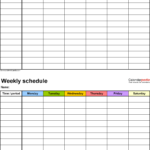 Free Weekly Schedule Templates For Excel   18 Templates Or Employee Work Schedule Spreadsheet