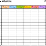 Free Weekly Schedule Templates For Excel   18 Templates Pertaining To Employee Work Schedule Spreadsheet