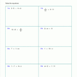 Free Worksheets For Linear Equations Grades 69 Prealgebra Within Adding And Subtracting Equations Worksheet