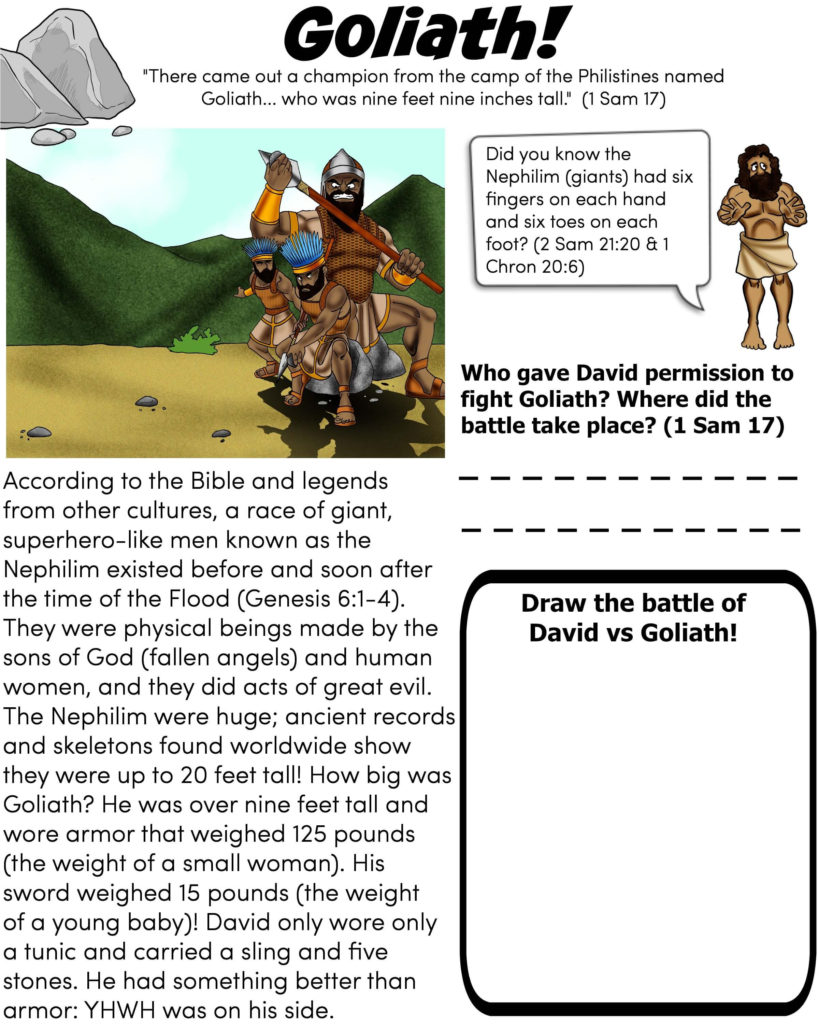 Freebibleworksheetdavidgoliath4Wk – Bible Pathway Adventures For David ...