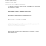 Friction And Gravity Problem Worksheet With Regard To Friction And Gravity Worksheet Answers