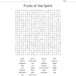 Fruit Of The Spirtgifts Of The Holy Spirit Word Search  Wordmint Intended For Gifts Of The Holy Spirit Worksheet