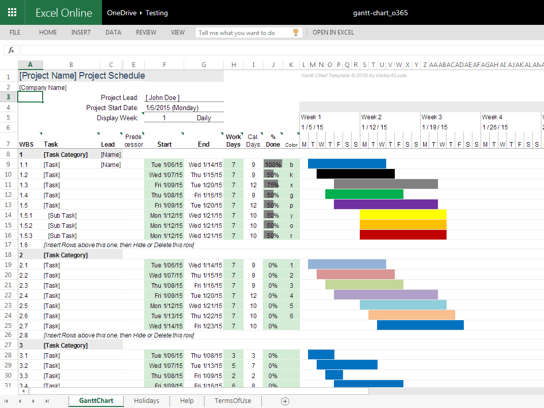 Gantt Chart Template Pro For Excel Regarding Gantt Chart Template Excel Mac