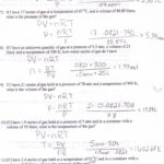 Gas Law Problems Worksheet With Answers  Briefencounters Pertaining To Gas Law Problems Worksheet